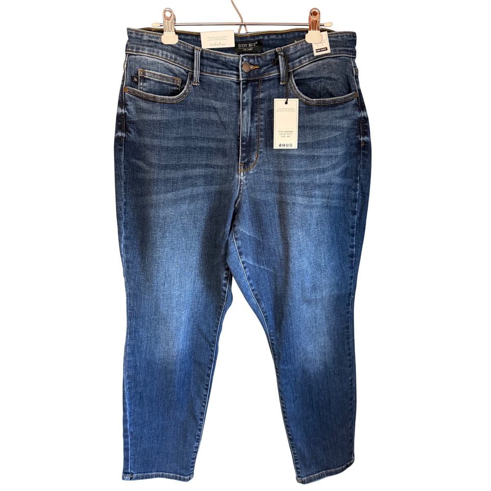 Judy Blue Slim Fit High Waist Jeans NWT Dark Stone JB82549DK Womens 16W